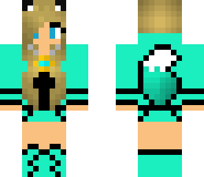 cute blue wolf girl