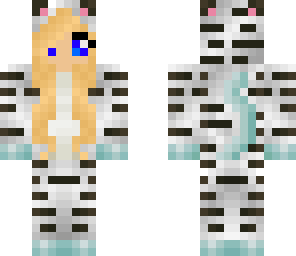 blonde tiger girl
