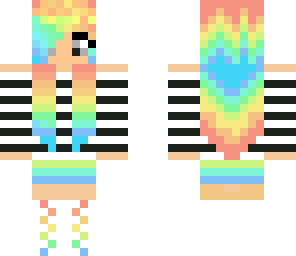 rainbow hair girl