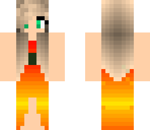 girl with dress gradient
