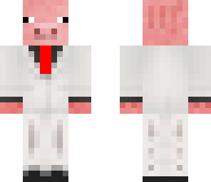 skin white pig suite red