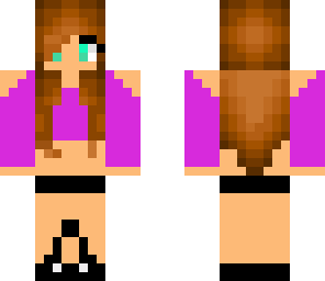 cute pink and black girl plz like