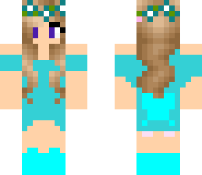 sarah the blue flower girl