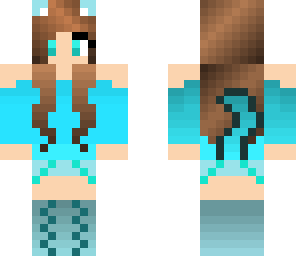 improved blue cat girl