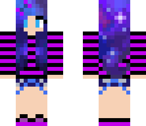galaxy hair girl