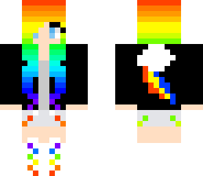 cute rainbow girl