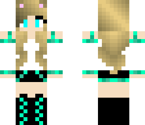 green cat girl