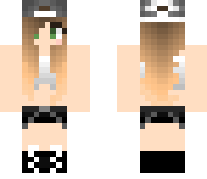 crop top ombre girl