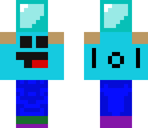 lol holding diamond block