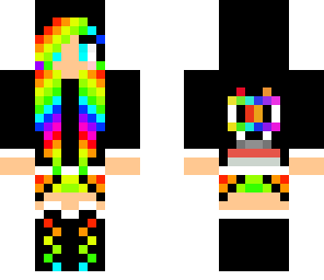 rainbow dog girl