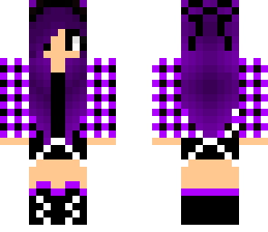 edited purple emo girl