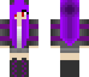 purple emo girl