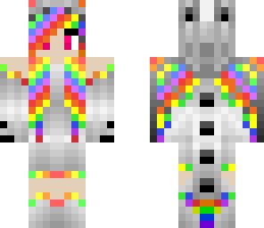 rainbow dragon girl