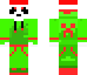 christmas green panda dj