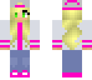 blonde magenta tomboy