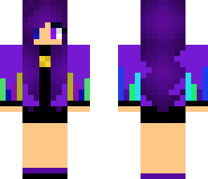 purple tech girl