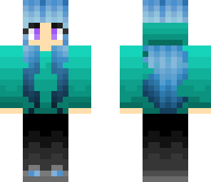 teal hoodie