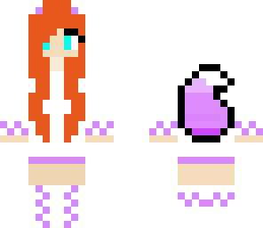ginger purple fox girl
