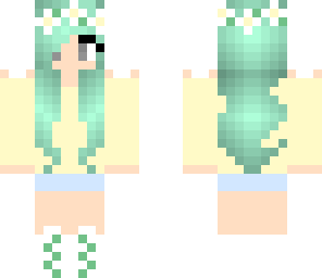 blue flower girl | Minecraft Skin