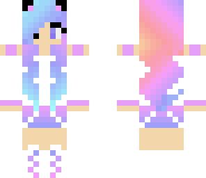 rainbow cat girl