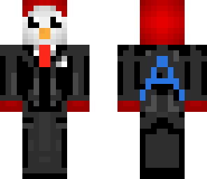 custom red penguin