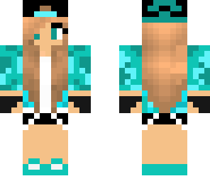 blue camo girl