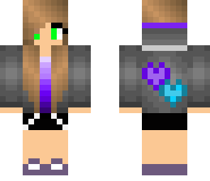cute purple tomboy