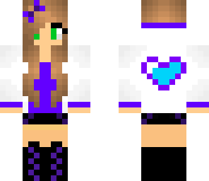 cute purple tomboy