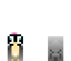 baby penguin with pink bow