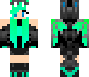 neon dragon girl