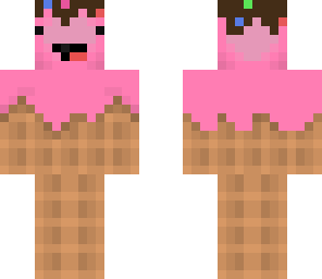 strawbarry ice cream cone