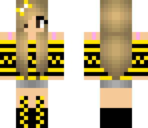 letter a black and yellow girl