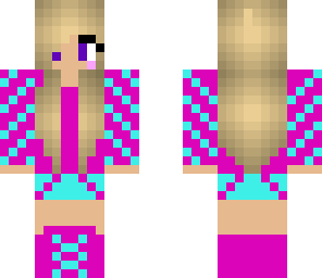 cute blue and pink girl