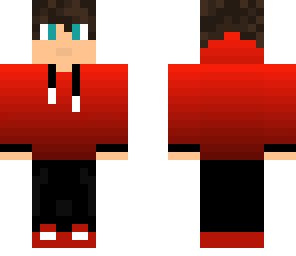 red hoodie male