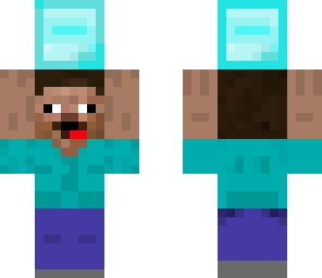 steve holding diamond