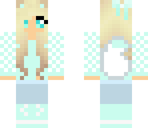 blue winter girl