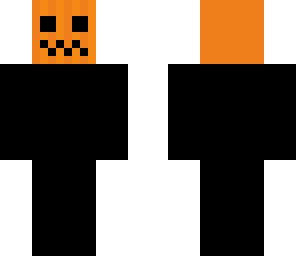 black pumpkin head