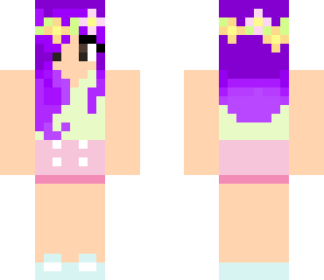 purple haired girl