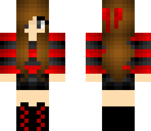 red and black girl