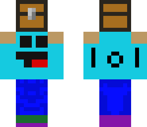 lol holding a chest