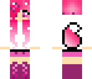 pink fox girl