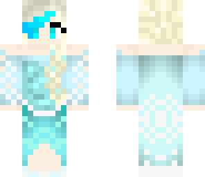 elsa reverse ice streak my first skin