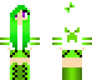 purple eyed creeper girl
