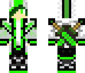 my emerald self with hoodie on