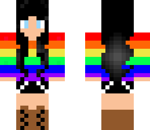 crazy rainbow girl