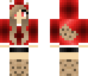 blood red cookie monster girl