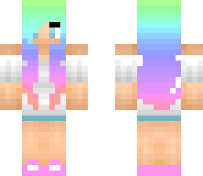 rainbow hair  girl