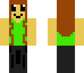 a green girl