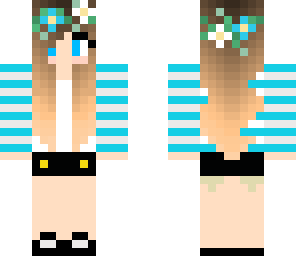 preety blue and white girl