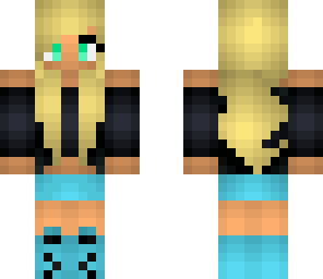 minecraft blonde head girl